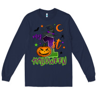 Navy My first Halloween Long Sleeve Tee - NancyCooperArtShop