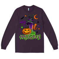 Plum My first Halloween Long Sleeve Tee - NancyCooperArtShop