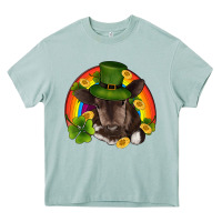 Arona st patricks day baby cow shamrock rainbow gold Heavy Core Tee - RanaPortraitStore