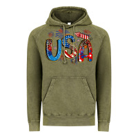 Vintage Olive usa 4th of july Vintage Hoodie - Artiststas