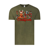 Vintage Olive love christmas reindeer Vintage Tee - Jasminsmagicworld