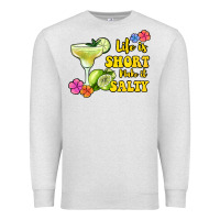 Oatmeal Heather life is short make it salty Premium Sweatshirt - Jasminsmagicworld