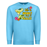 Ocean Blue life is short make it salty Premium Sweatshirt - Jasminsmagicworld