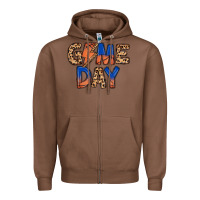 Chestnut game day basketball Zipper Hoodie - MaliasSmallBusiness
