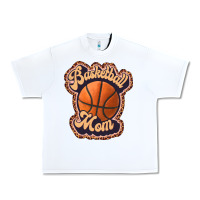 White basketball mom Urban Heavy Tee - JahusDesignShop