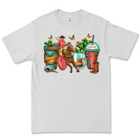 Dove Grey cowgirl coffee cups Premium Tee - Zillion Design Studio