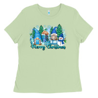 Matcha merry christmas snowman gnomes Ladies Tee - Zillion Design Studio