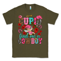Army Green cupid find me a cowboy Classic Tee - NancyCooperArtShop