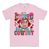 Bubblegum Pink cupid find me a cowboy Classic Tee - NancyCooperArtShop