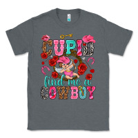 Charcoal Heather cupid find me a cowboy Classic Tee - NancyCooperArtShop