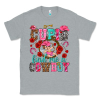 Heather Grey cupid find me a cowboy Classic Tee - NancyCooperArtShop