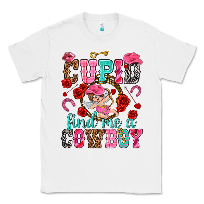 Cupid Find Me A Cowboy Classic Tee by NancyCooperArtShop | Teevron