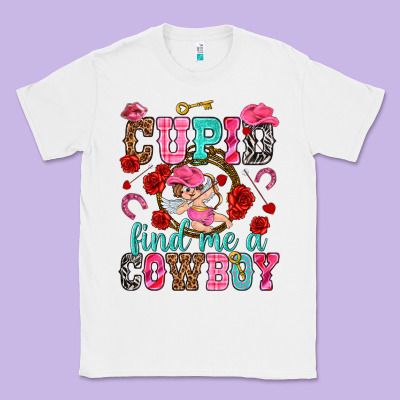 Cupid Find Me A Cowboy Classic Tee Designed By Nancycooperartshop