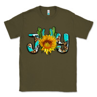 Army Green joy with sunflower and cactus ado Classic Tee - AdoDesignShop