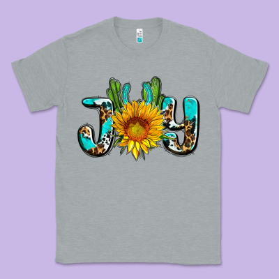Joy With Sunflower And Cactus Ado Classic Tee Designed By Adodesignshop