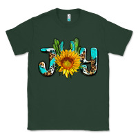 Sports Green joy with sunflower and cactus ado Classic Tee - AdoDesignShop