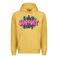 Antique Gold babes support babes Premium Hoodie - JahusDesignShop