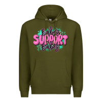 Army Green babes support babes Premium Hoodie - JahusDesignShop