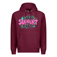 Burgundy babes support babes Premium Hoodie - JahusDesignShop