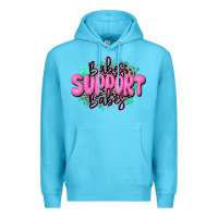 Ocean Blue babes support babes Premium Hoodie - JahusDesignShop