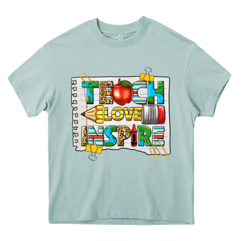 Teach Love Inspire Heavy Core Tee by texasbilliewilder | Teevron