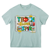 Arona teach love inspire Heavy Core Tee - texasbilliewilder