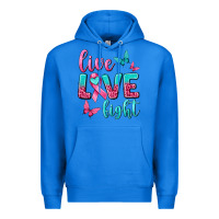 True Royal live love fight breast cancer Premium Hoodie - texasbilliewilder