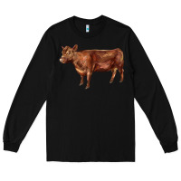 Black red angus cow Long Sleeve Tee - LillyAllenDesigns