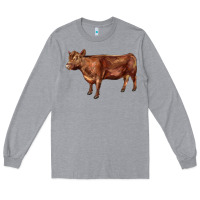 Red Angus Cow Long Sleeve Tee | Teevron