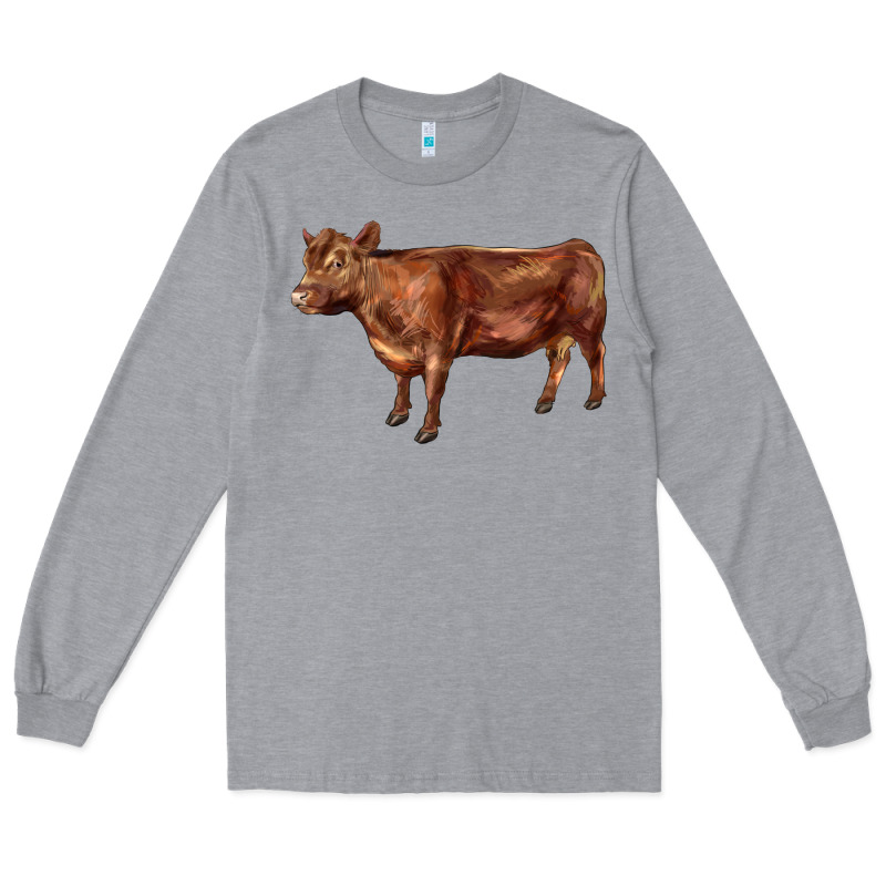 Red Angus Cow Long Sleeve Tee by LillyAllenDesigns | Teevron