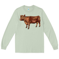 Matcha red angus cow Long Sleeve Tee - LillyAllenDesigns