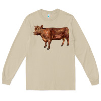 Mushroom red angus cow Long Sleeve Tee - LillyAllenDesigns