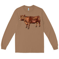 Toasted Coconut red angus cow Long Sleeve Tee - LillyAllenDesigns