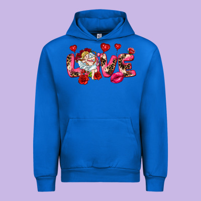 Love Valentine's Day Urban Hoodie Designed By Howdyjamesfarm