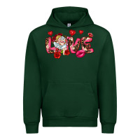 Forest Green Love Valentine's Day Urban Hoodie - HowdyJamesFarm