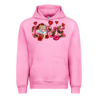 Fuchsia Pink Love Valentine's Day Urban Hoodie - HowdyJamesFarm
