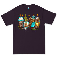 Plum cowboy coffee cups Premium Tee - Zillion Design Studio