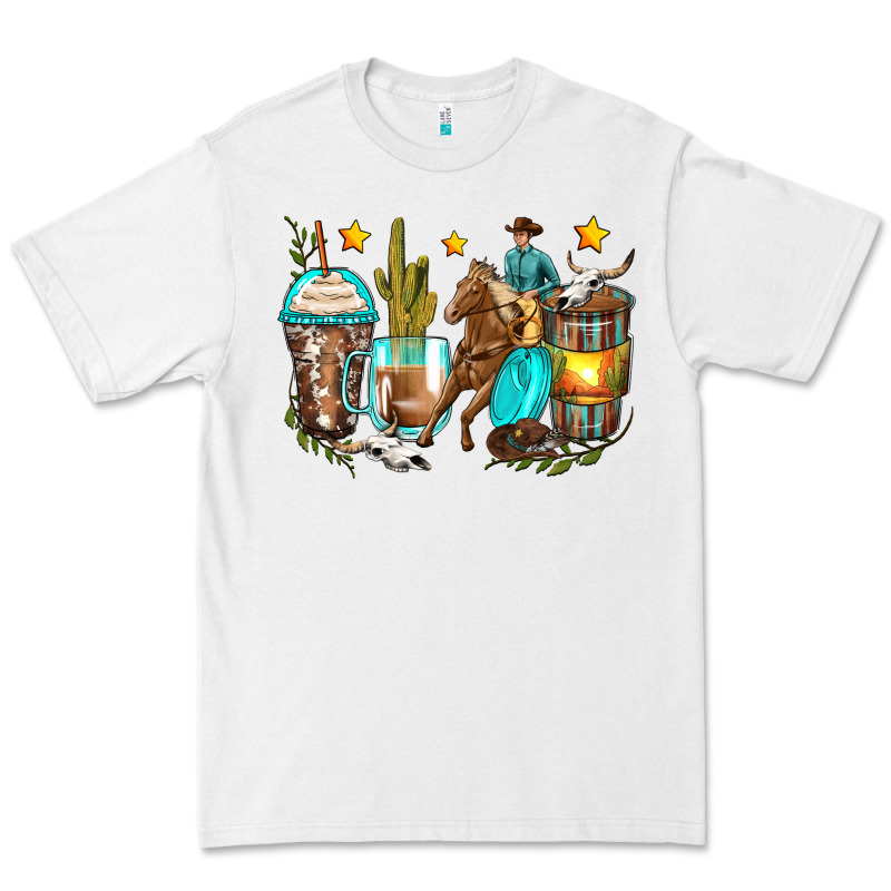 Cowboy Coffee Cups Premium Tee by Zillion Design Studio | Teevron