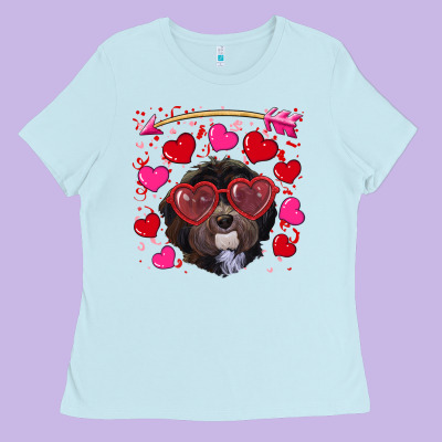 Ladies Tee Valentine's day havanese dog