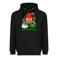 Black cashier  life gnome Heavyweight Hoodie - BarkalooDesign