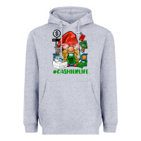 Heather Grey cashier  life gnome Heavyweight Hoodie - BarkalooDesign