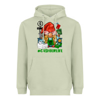 Matcha cashier  life gnome Heavyweight Hoodie - BarkalooDesign