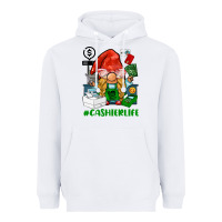 White cashier  life gnome Heavyweight Hoodie - BarkalooDesign