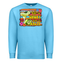 Ocean Blue life is short make it salty Premium Sweatshirt - Jasminsmagicworld