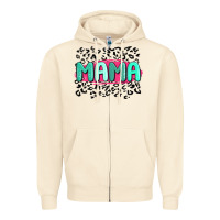 Sandshell mama leopard Zipper Hoodie - MaliasSmallBusiness