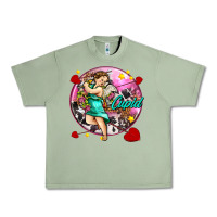 Oil Green cupid with arrows and stars Urban Heavy Tee - AdoDesignShop