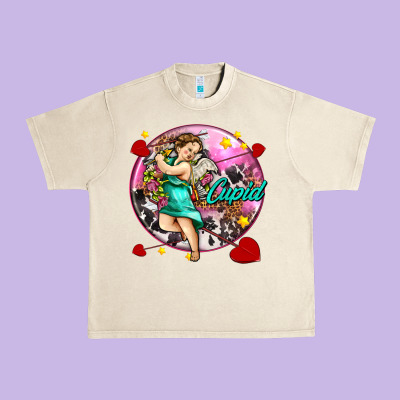 Cupid With Arrows And Stars Urban Heavy Tee Designed By Adodesignshop