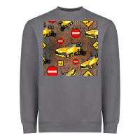 Storm asphalt paver seamless pattern Heavyweight Sweatshirt - BundleAndBundleShop