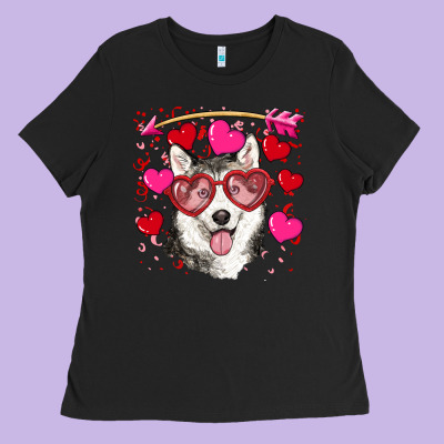 Ladies Tee Valentine's day husky