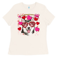 Bone Valentine's day husky Ladies Tee - RanaPortraitStore